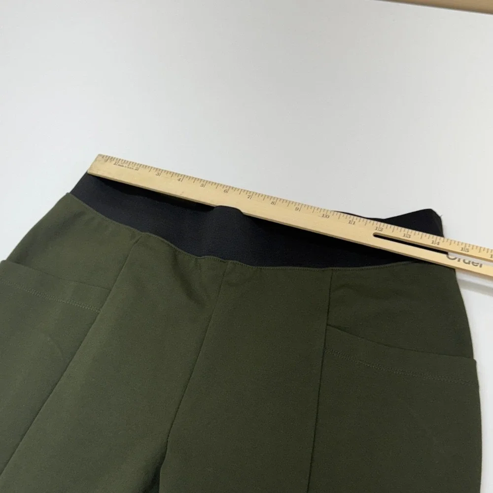 Banana Republic Legging Womens Medium Green Dark Academia Preppy Professional
